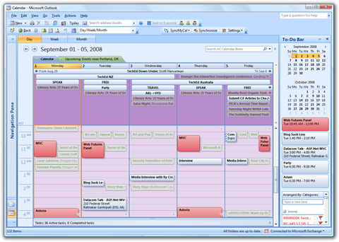 Family Calendar Management - Sharing Life between Outlook and Web